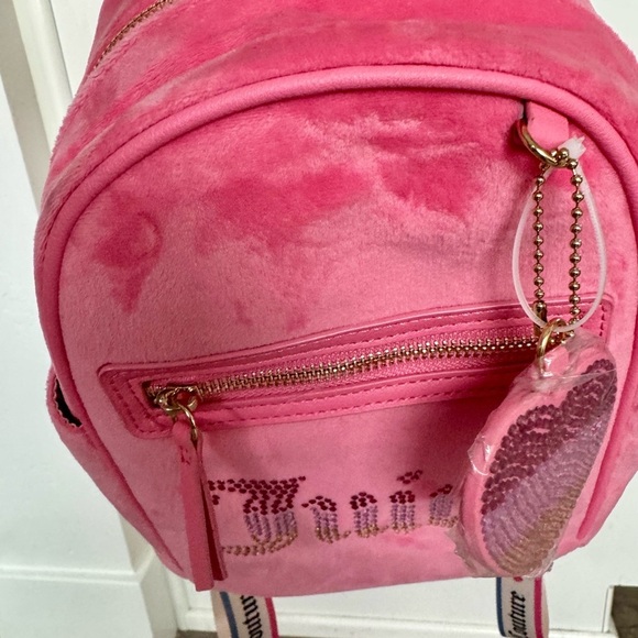 NWT Juicy Couture Velour Pink Lemonade Rainbow Backpack mini Y2K 90’s Vibe main image 10